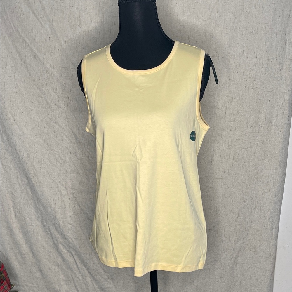 L.L. Bean Women's Butter Yellow Tank Top